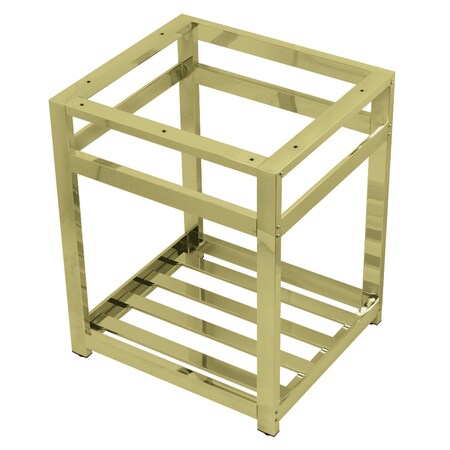Fauceture VSP2522A2 Commercial 25" X 22" Steel Console Sink Base, Polished Brass VSP2522A2